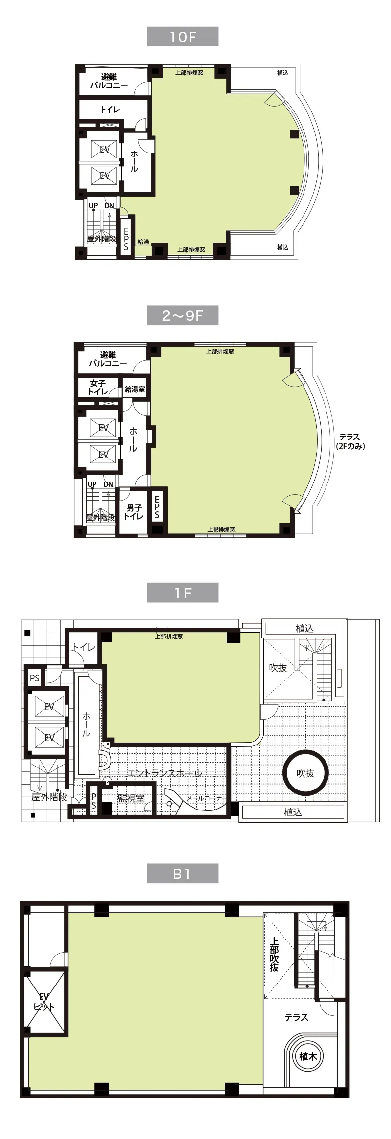 本町御堂パークビル 平面図