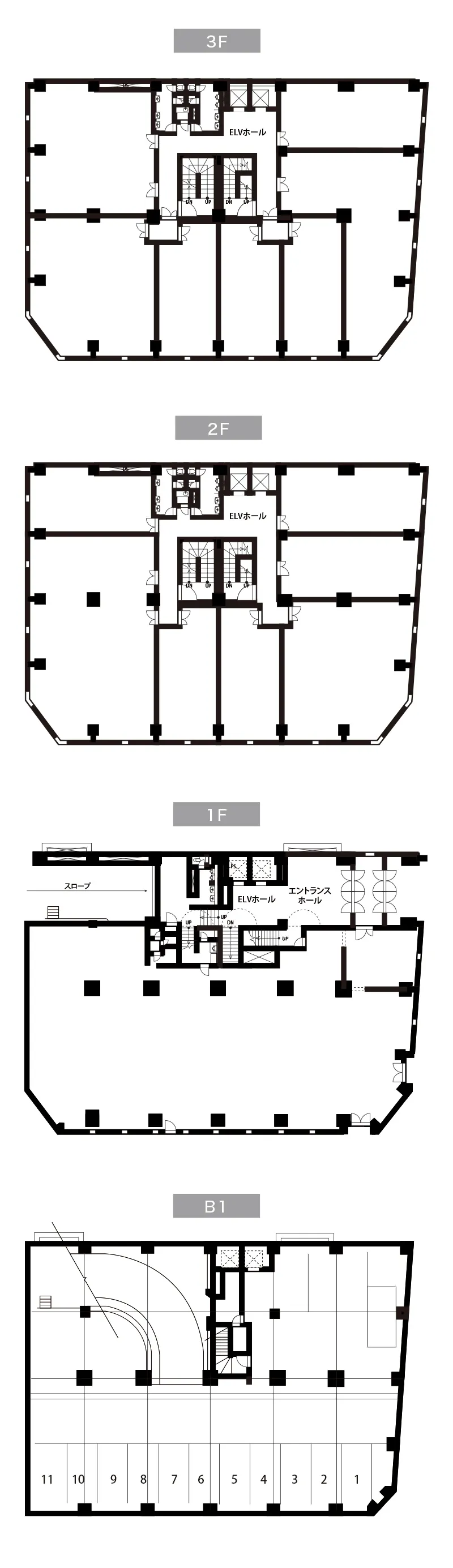 大阪弁護士ビル 平面図